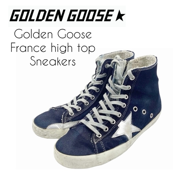 [EUC] Golden Goose Deluxe Brand Francy High-Top Sneaker SIZE 36 in box AUTHENTIC - Picture 1 of 12